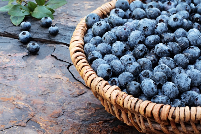 Healthy blueberries