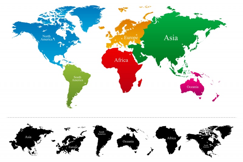 How many continents are there